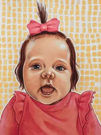 Portret małej dziewczynki